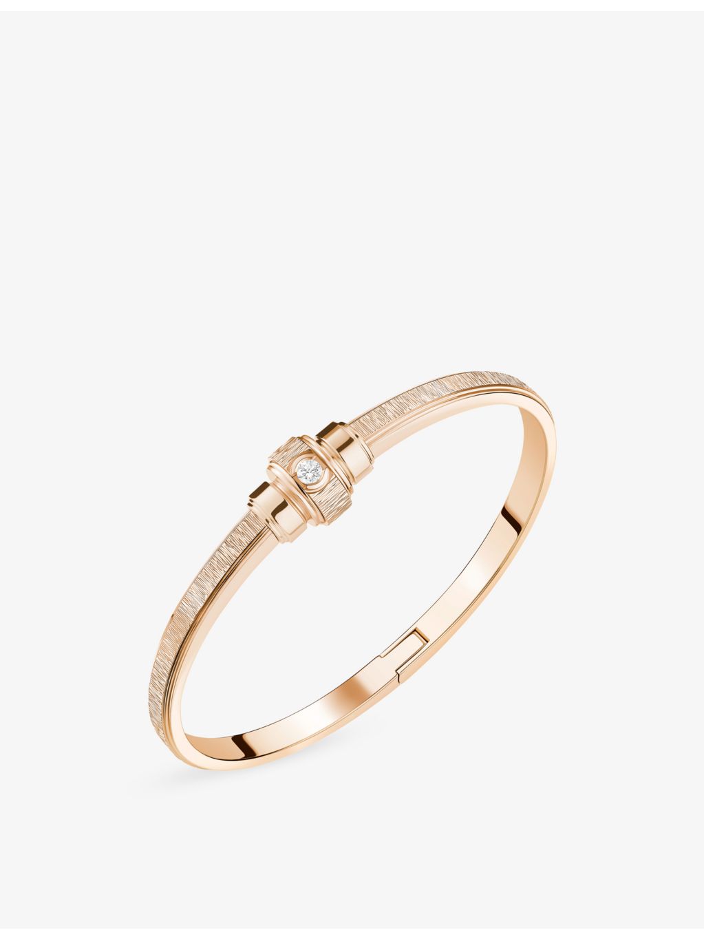 Piaget 18ct rose gold 0.09ct diamond bangle, UK version