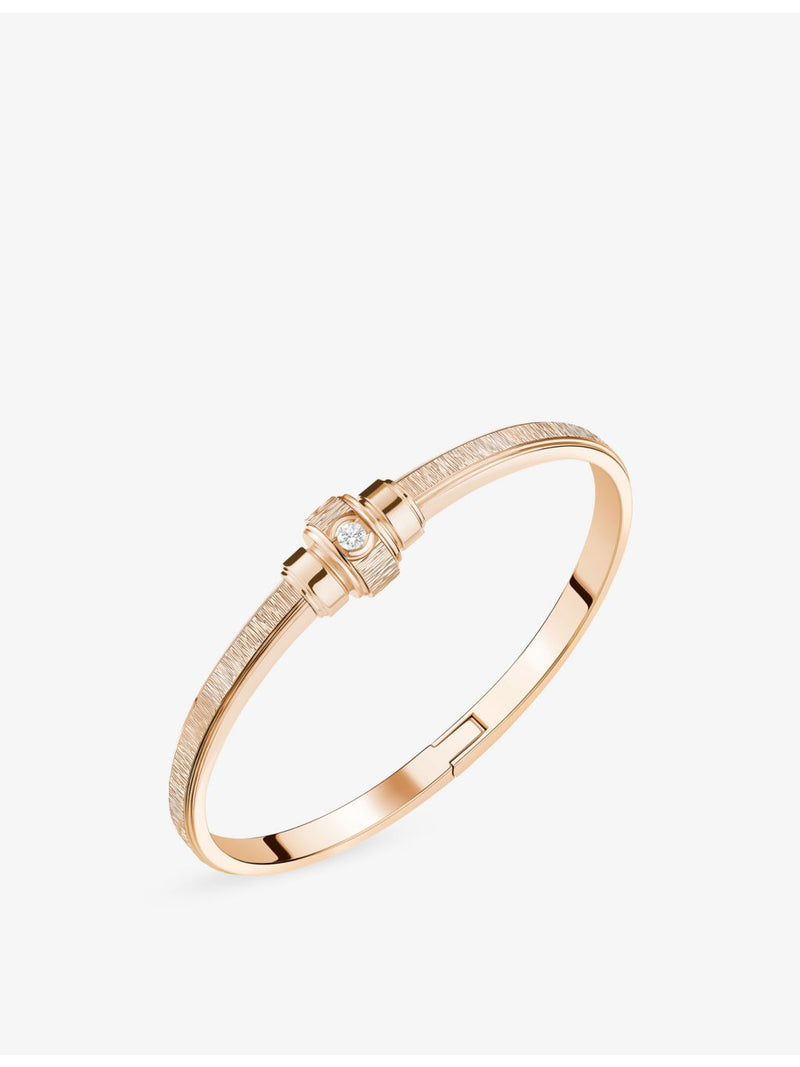Piaget 18ct rose gold 0.09ct diamond bangle, UK version