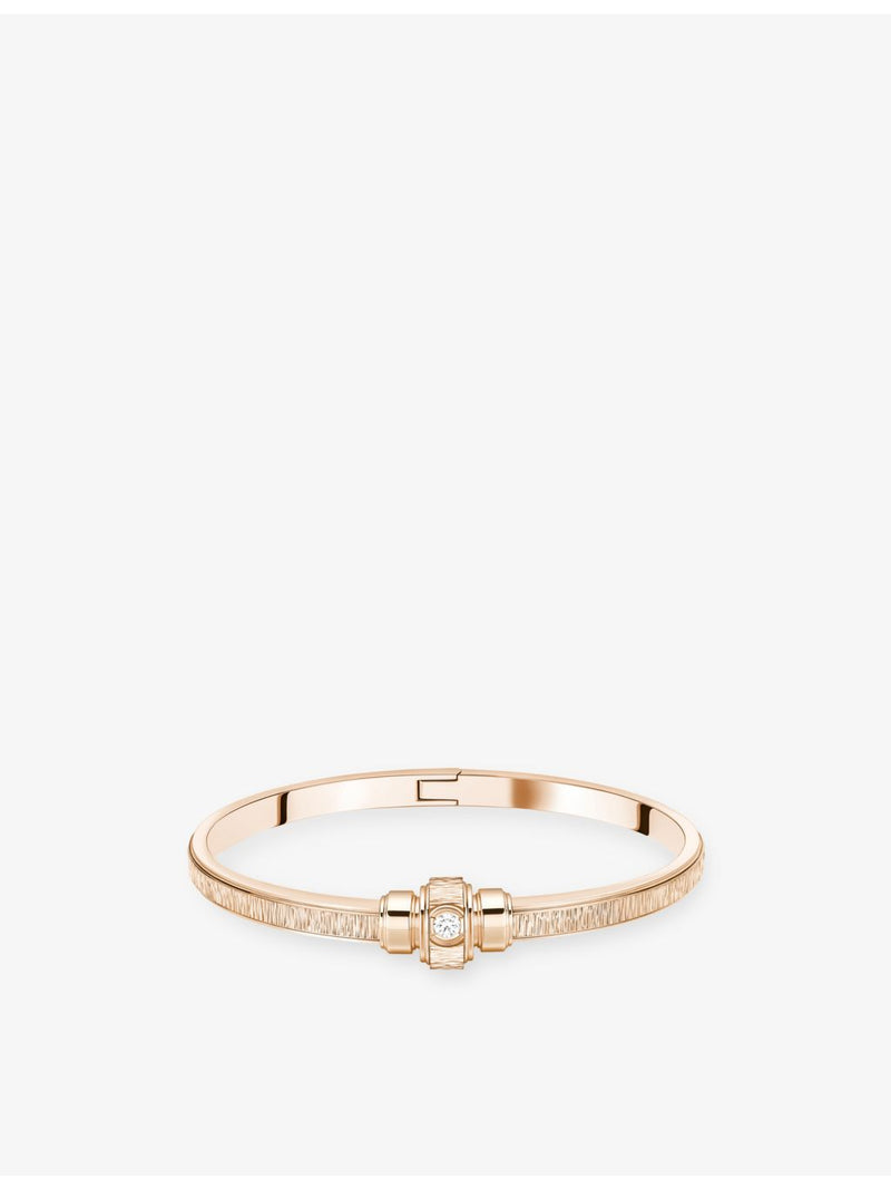Piaget 18ct rose gold 0.09ct diamond bangle, UK version