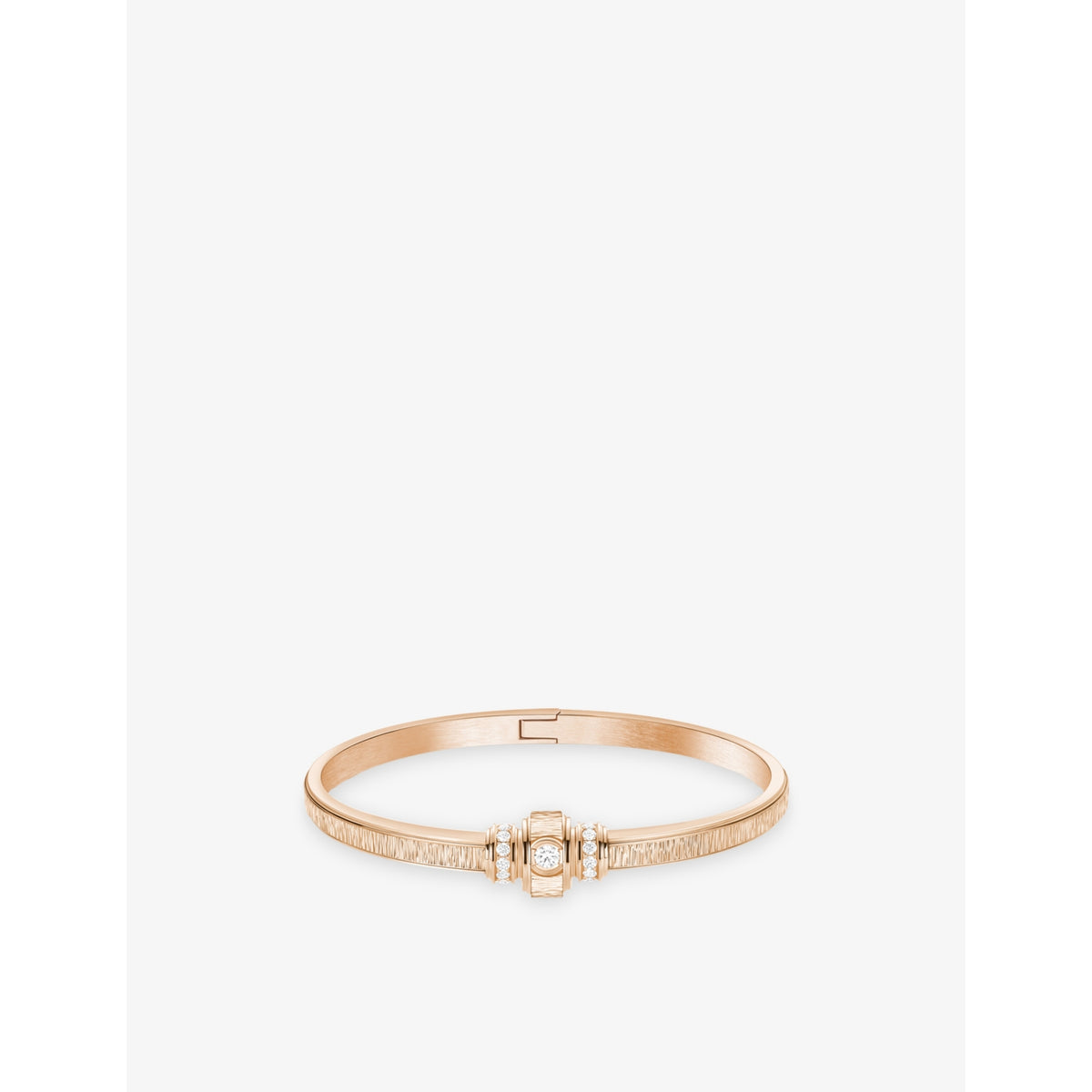 Possession 18ct Rose-Gold And 0.43ct Brilliant-Cut Diamond Bangle - 14cm