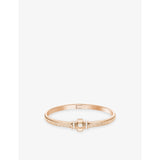 Possession 18ct Rose-Gold And 0.43ct Brilliant-Cut Diamond Bangle - 14cm