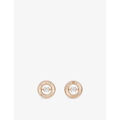 selfridges Piaget Possession 18ct Rose-Gold And 0.11ct Brilliant-Cut Diamond Stud Earrings- Buy online at McGrocer