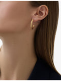 Piaget 18ct rose-gold hoop earrings - British product