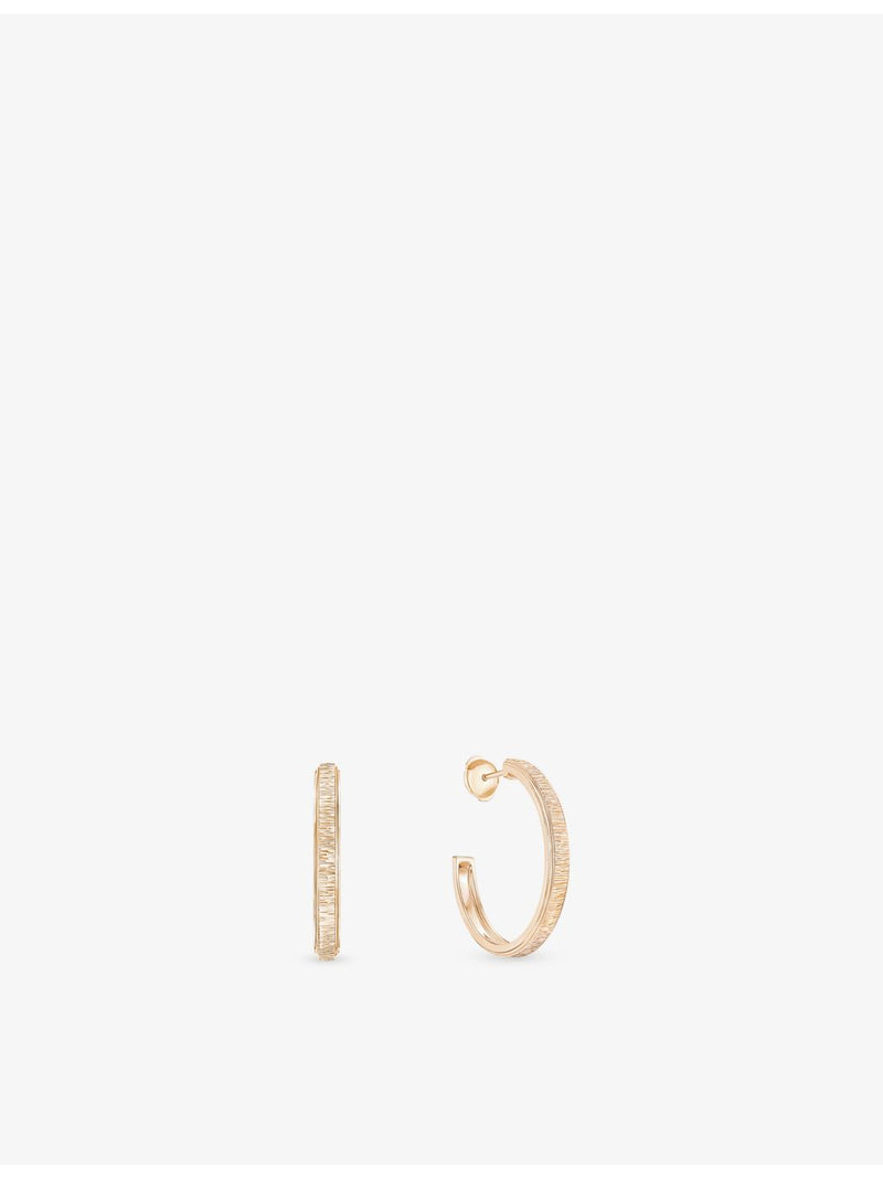 Piaget 18ct rose-gold hoop earrings - British product
