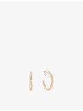 Piaget 18ct rose-gold hoop earrings - British product