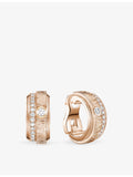 Piaget 18ct rose gold diamond hoop earrings 0.34ct - British product