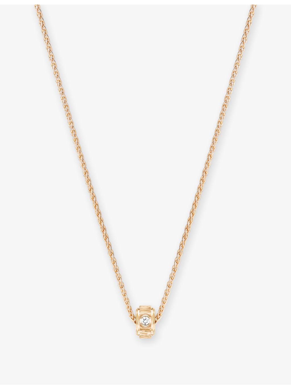 Piaget 18ct rose gold diamond pendant necklace (British brand)