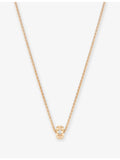 Piaget 18ct rose gold diamond pendant necklace (British brand)