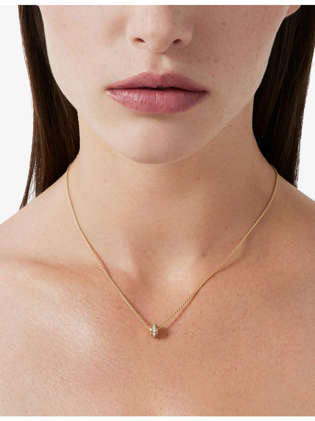 Piaget diamond pendant necklace in 18ct rose gold, UK version