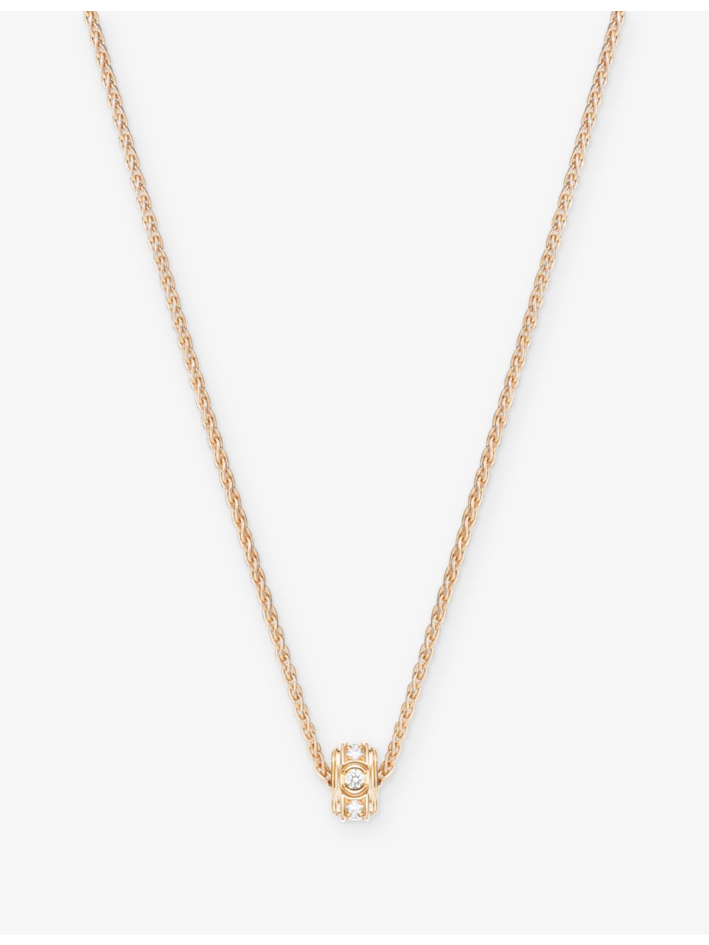 Piaget diamond pendant necklace in 18ct rose gold, UK version