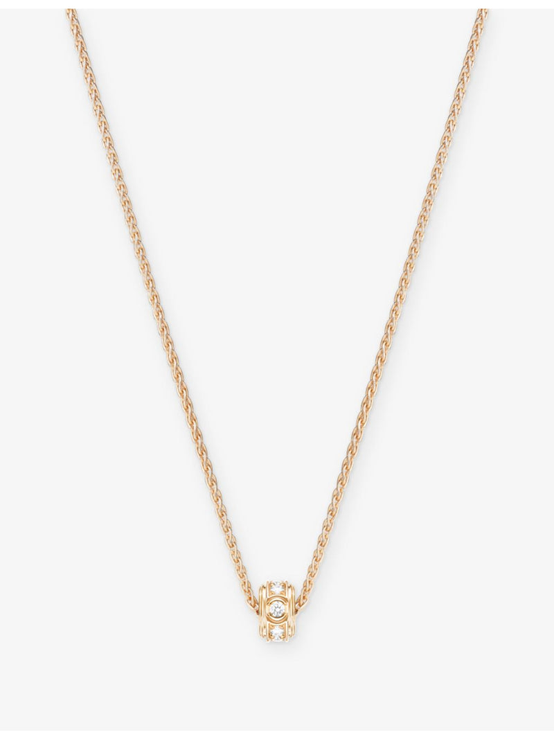 Piaget diamond pendant necklace in 18ct rose gold, UK version