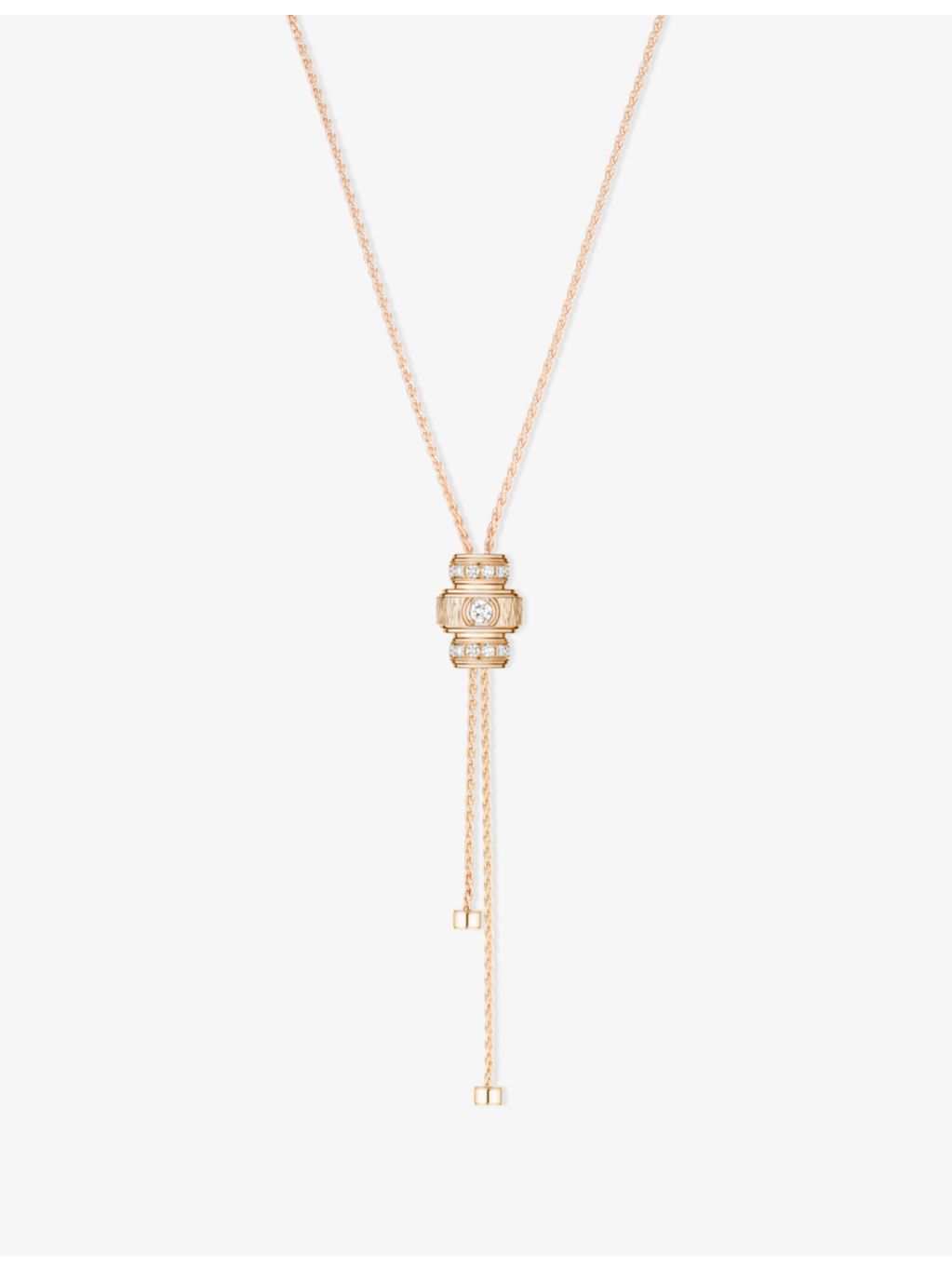Piaget 18ct rose gold 0.43ct diamond pendant necklace (British brand)