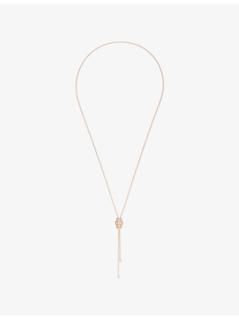 Piaget 18ct rose gold 0.43ct diamond pendant necklace (British brand)