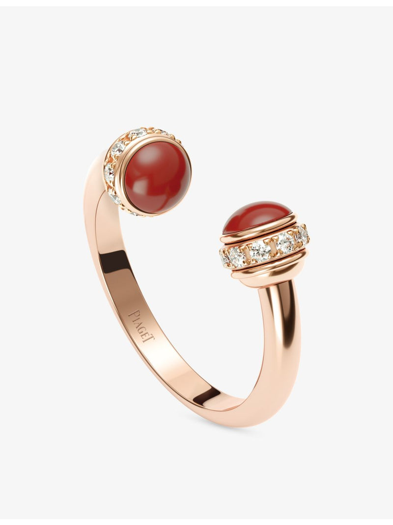 Piaget Possession rose-gold bangle with carnelian and diamonds, imported from the UK