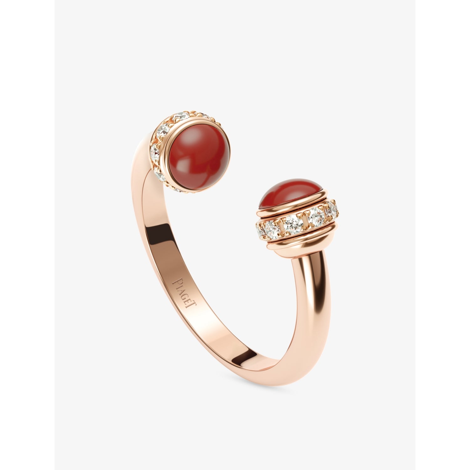 Piaget Possession rose-gold bangle with carnelian and diamonds, imported from the UK
