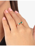 Piaget Possession 18ct rose gold ring with malachite and diamonds (British brand)