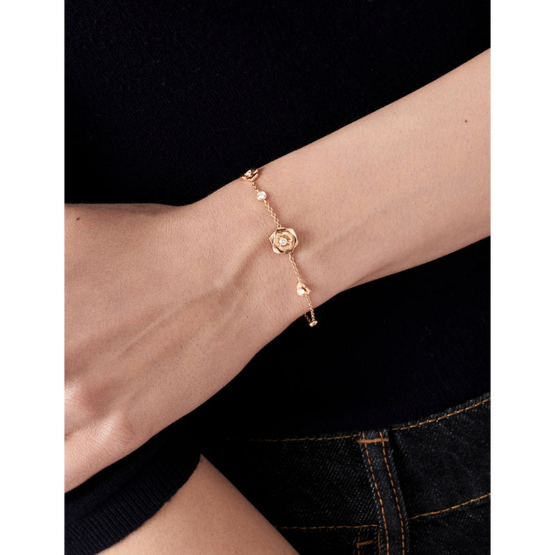 Piaget 18ct rose-gold diamond bracelet 0.26ct (British brand)