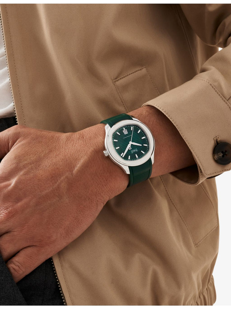 Piaget Polo interchangeable-strap stainless-steel watch 42mm, UK version