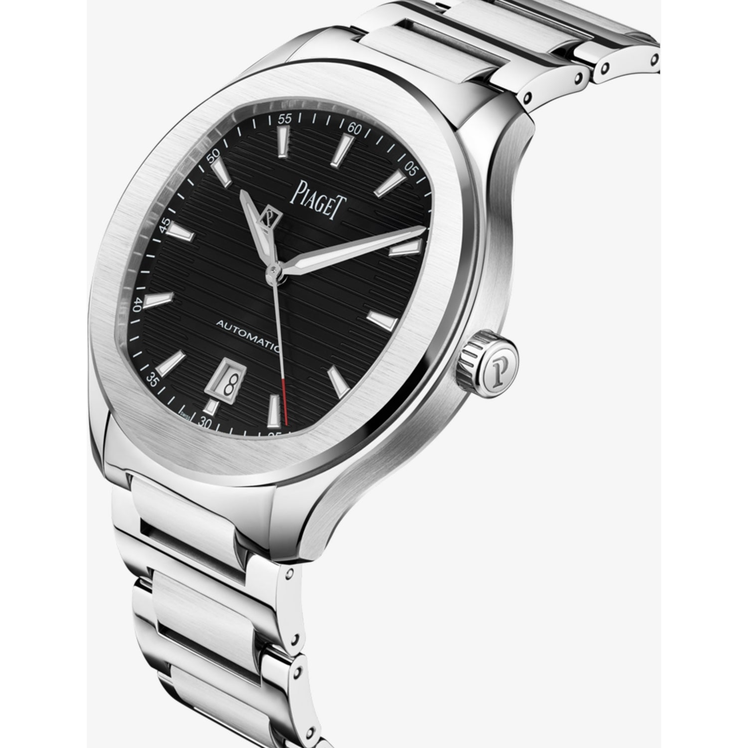 Piaget Polo stainless-steel automatic watch 42mm black dial - British product
