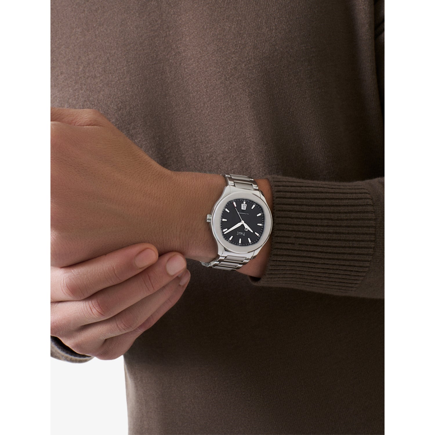 Piaget Polo stainless-steel automatic watch 42mm black dial - British product