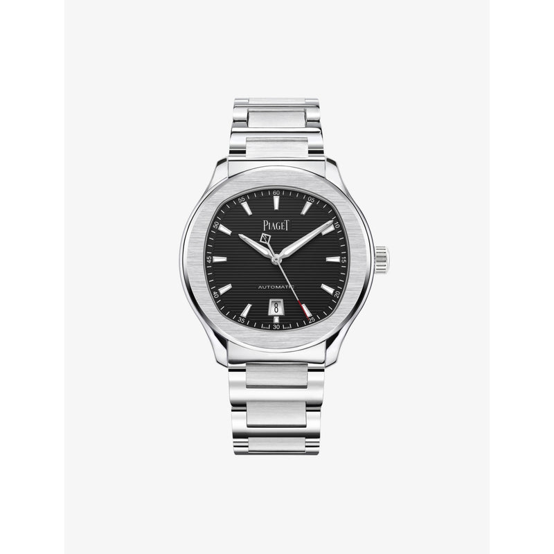 Piaget Polo stainless-steel automatic watch 42mm black dial - British product