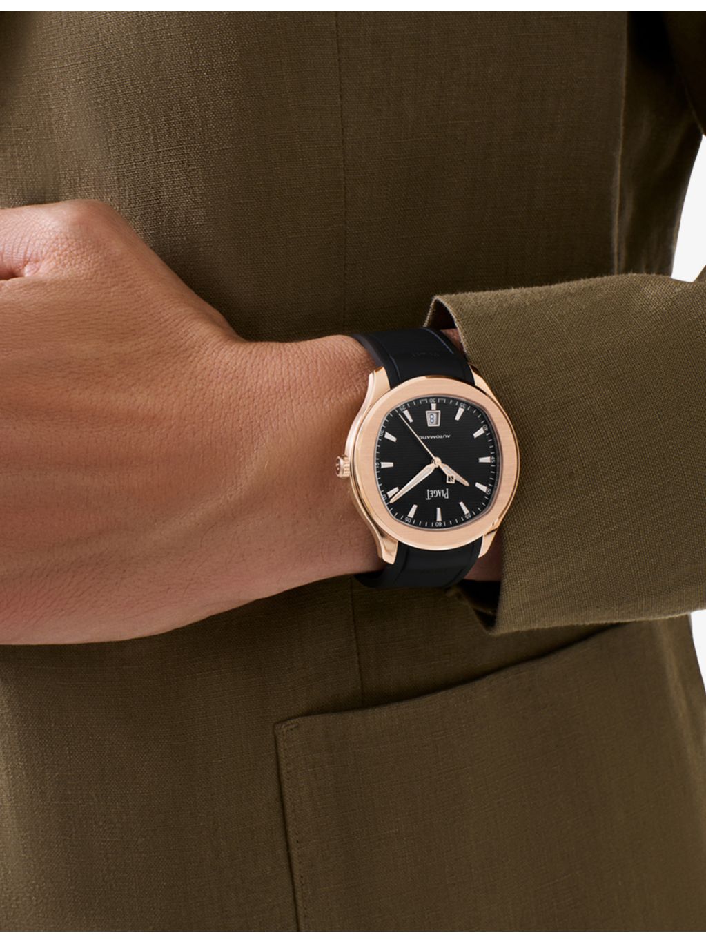 Piaget Polo automatic watch rose gold 42mm, UK version