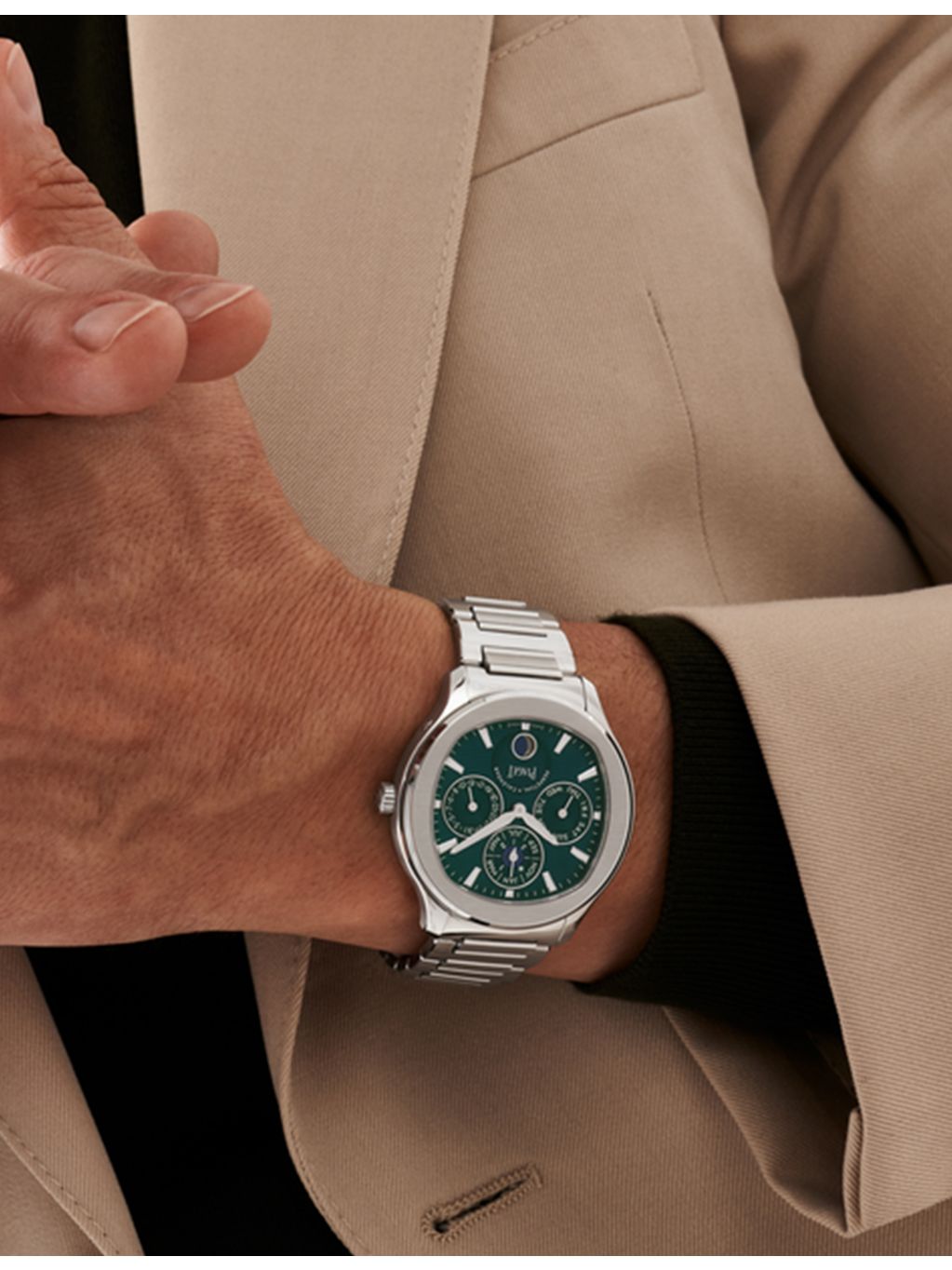 Piaget Polo automatic watch 42mm stainless steel green dial - British product