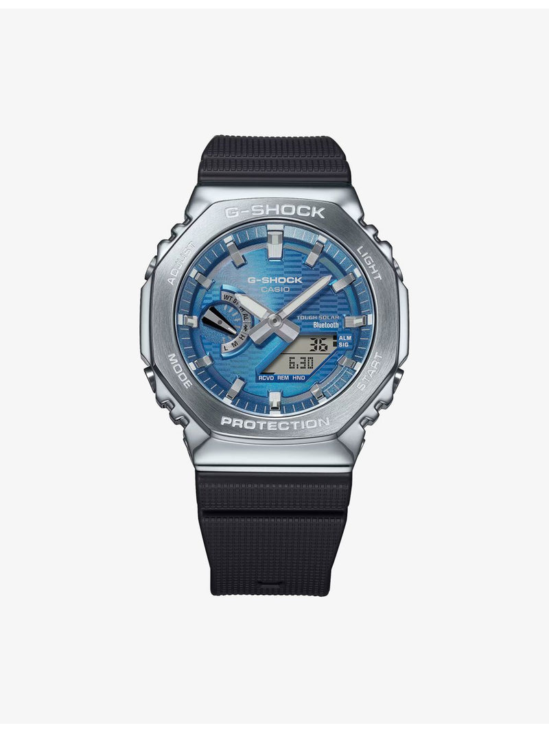 Casio G-SHOCK GBM-2100A-2BER blue dial quartz watch - British product