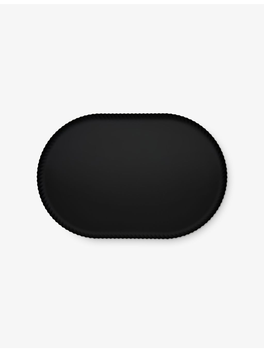 Alessi Pleats steel tray polished oval, UK version