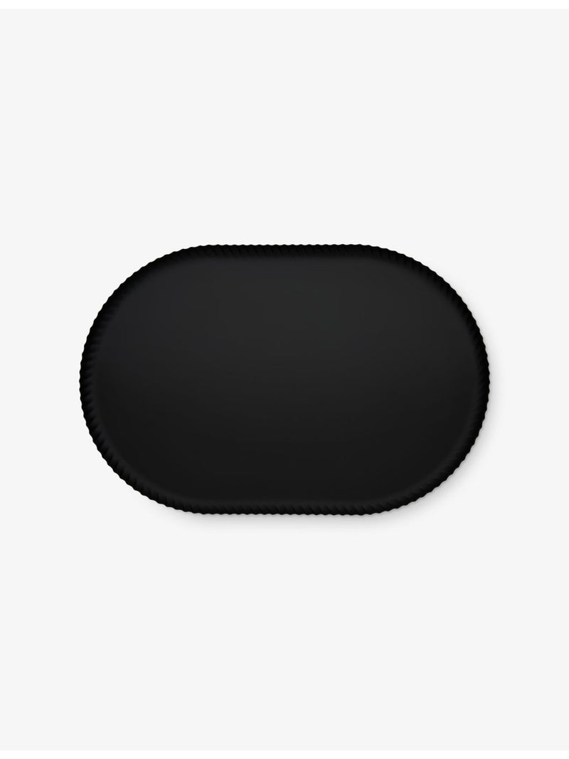 Alessi Pleats steel tray polished oval, UK version