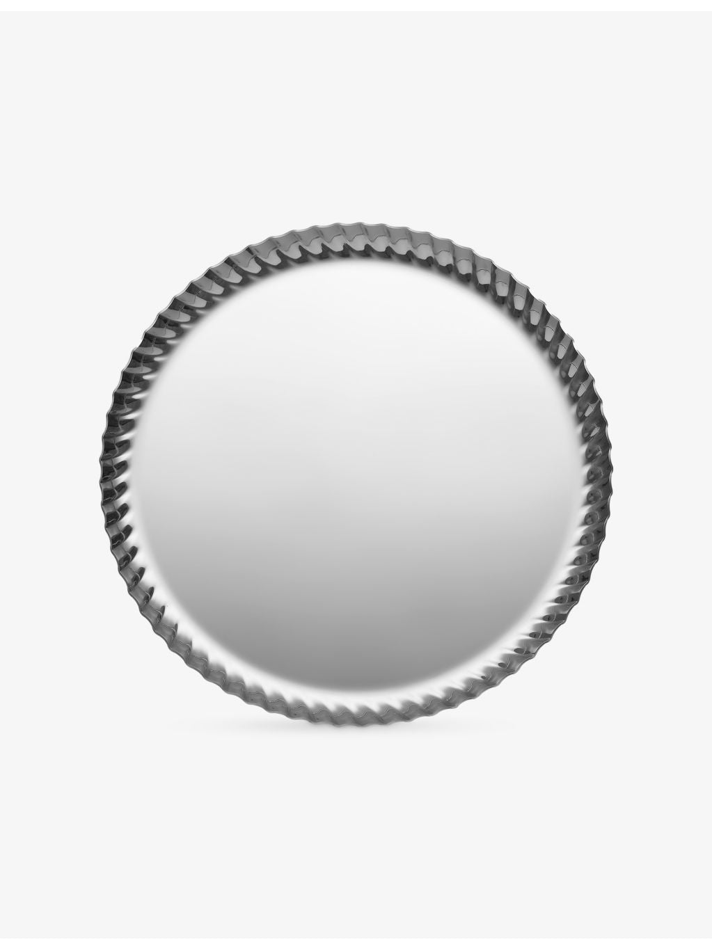 Alessi Pleats small round stainless steel tray 23cm - British product