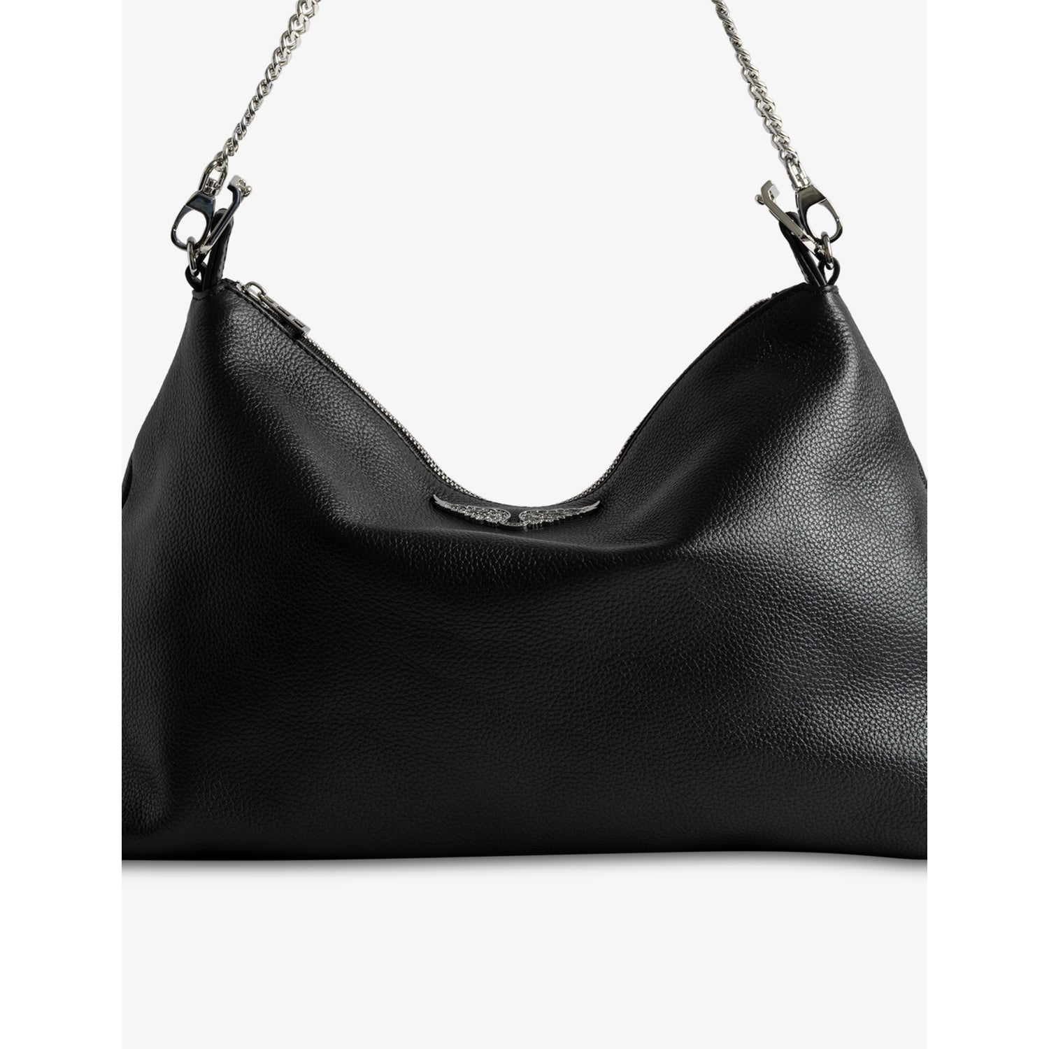 Zadig&Voltaire Jim leather shoulder bag with chain strap - British product
