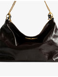 Zadig Voltaire Jim leather shoulder bag with vintage finish - British product