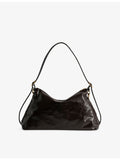Zadig Voltaire Jim leather shoulder bag with vintage finish - British product