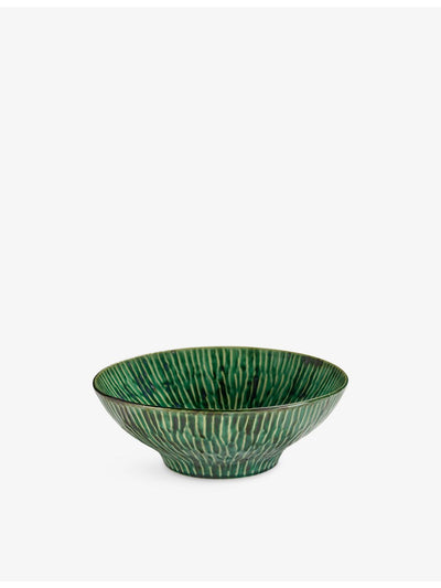 selfridges Serax Verde Lanza Stoneware Salad Bowl 30cm- Buy online at McGrocer