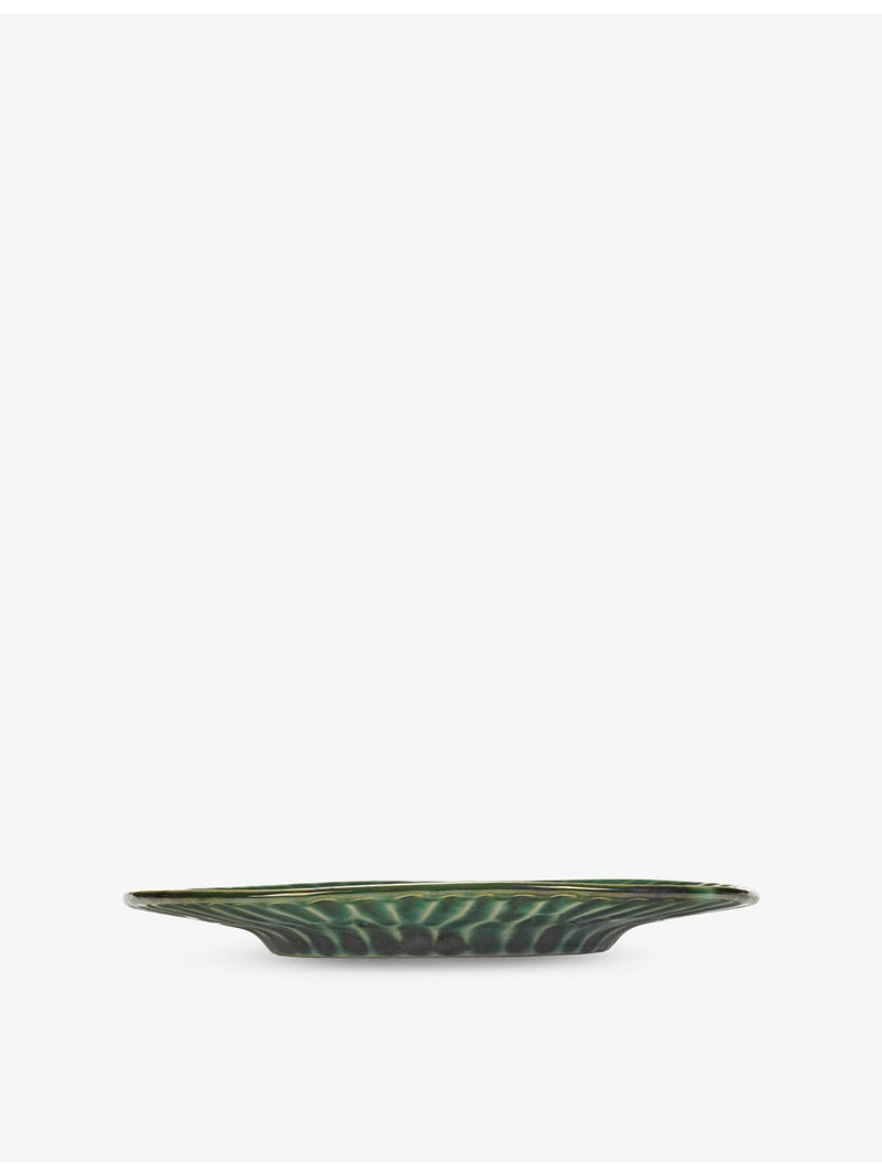Serax Lanza stoneware cappuccino saucer, imported from the UK