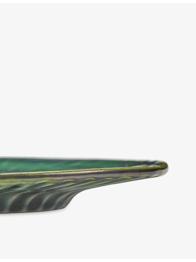 Serax Lanza stoneware cappuccino saucer, imported from the UK