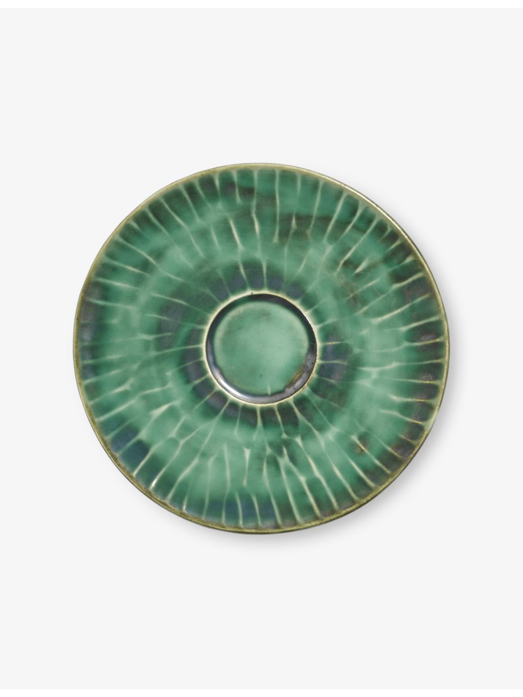 Serax Lanza stoneware cappuccino saucer, imported from the UK