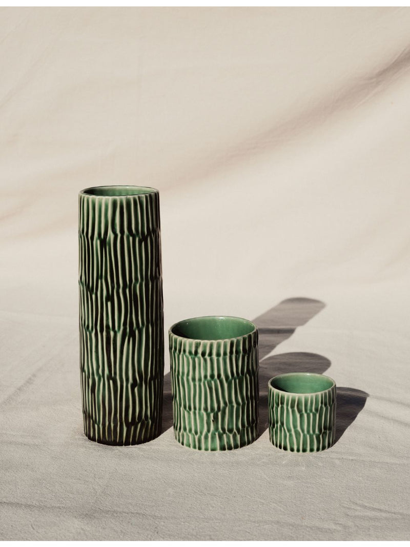 Serax Lanza stoneware vase 11cm, imported from the UK