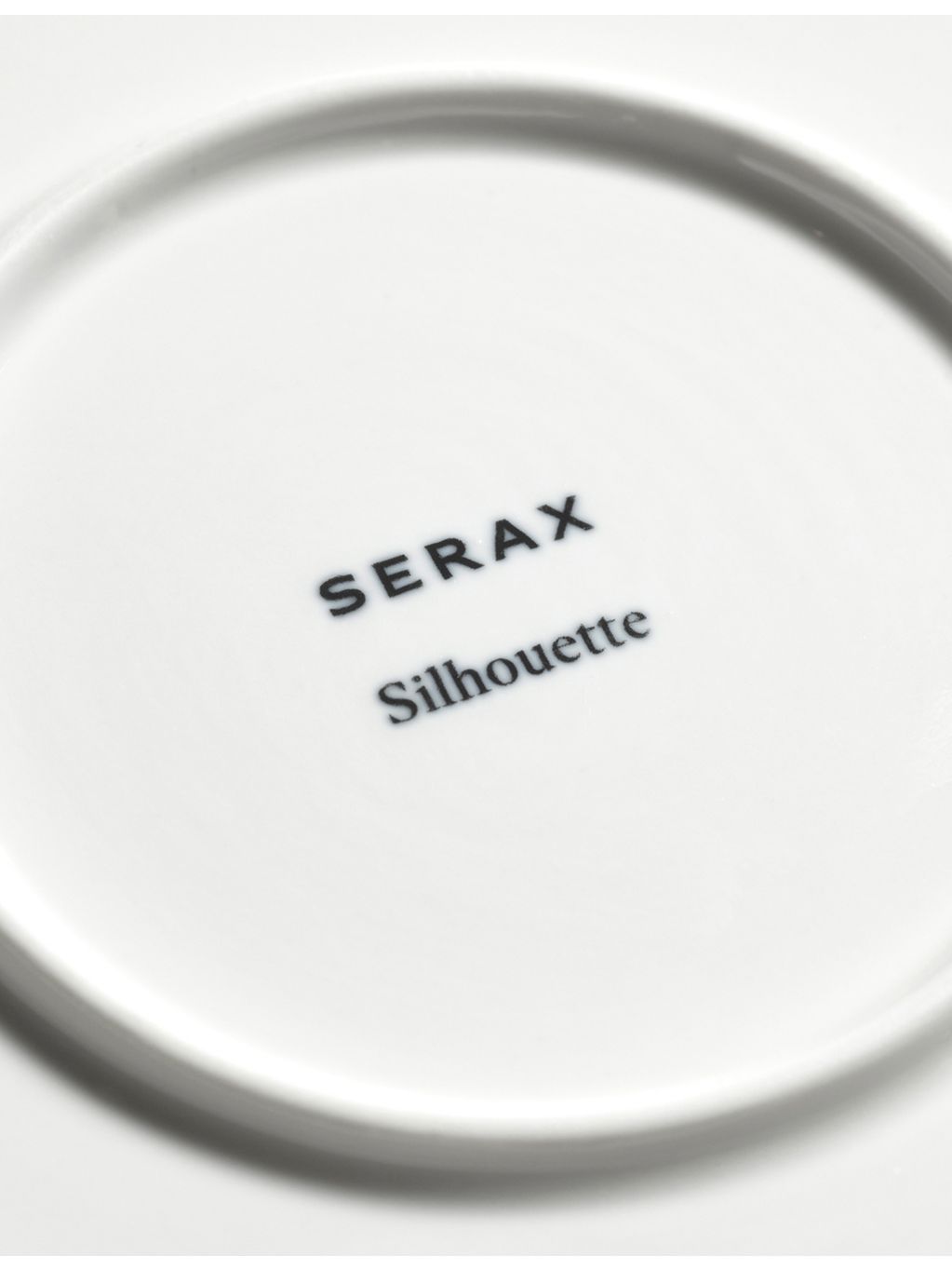 Serax Silhouette porcelain plate, imported from the UK