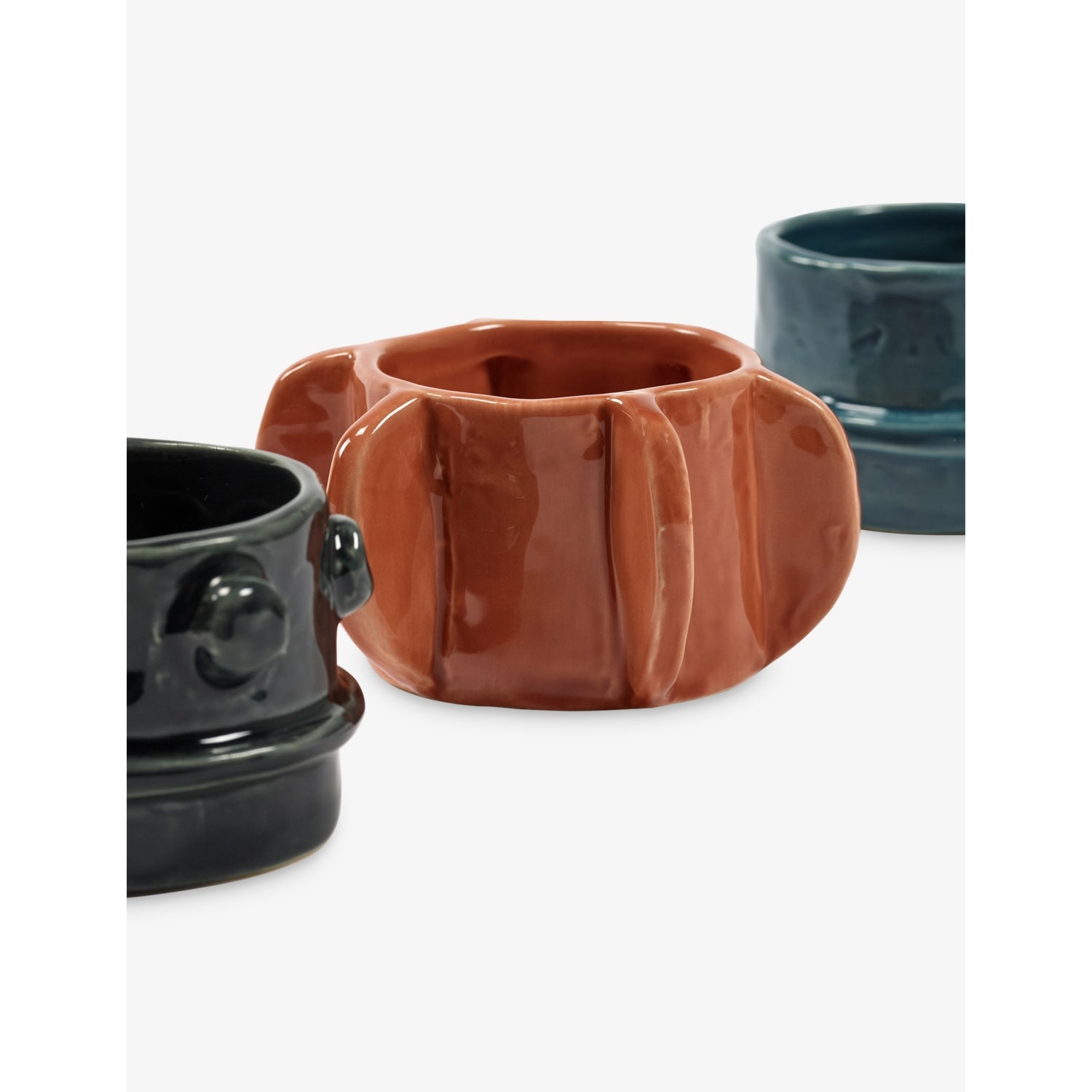 Serax Molly stoneware tealight holders set of three, imported from the UK