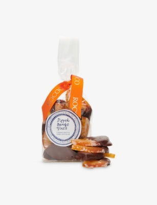 Rococo dark chocolate dipped orange slices 150g, UK version
