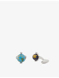 Paul Smith Spinning Globe cufflinks in copper and zinc, UK version