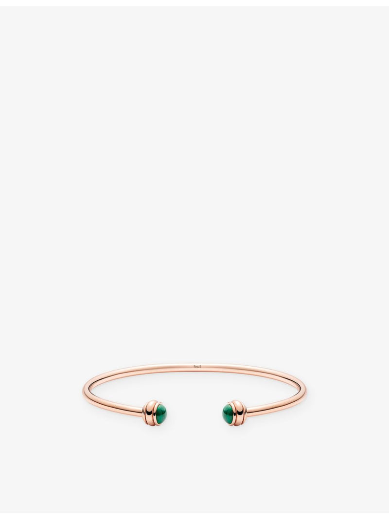 Piaget 18ct rose gold malachite bangle - British product