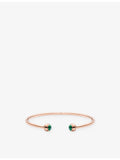 Piaget 18ct rose gold malachite bangle - British product