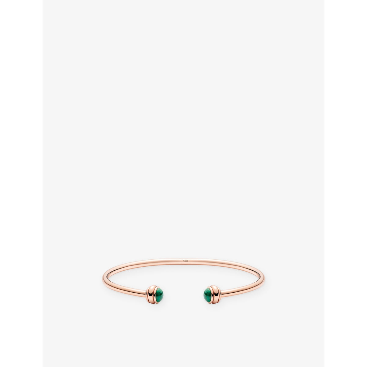 Possession 18ct Rose-Gold And Malachite Bangle - 14cm