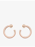 Piaget hoop earrings 18ct rose gold 0.2ct diamond - British product
