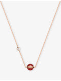 Piaget Possession rose-gold carnelian diamond necklace, imported from the UK