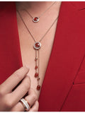 Piaget Possession rose gold carnelian diamond pendant necklace (British brand)