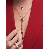 Piaget Possession rose gold carnelian diamond pendant necklace (British brand)